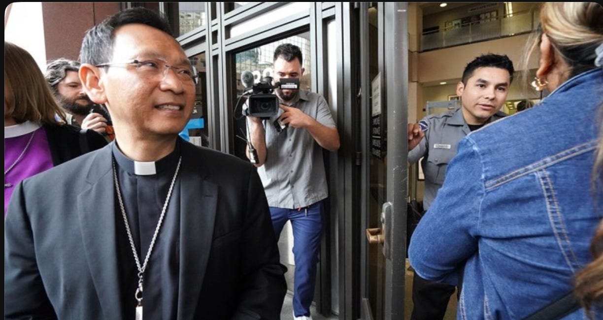 Pope Leo's First American Bishop Confronts ICE — And They Scatter