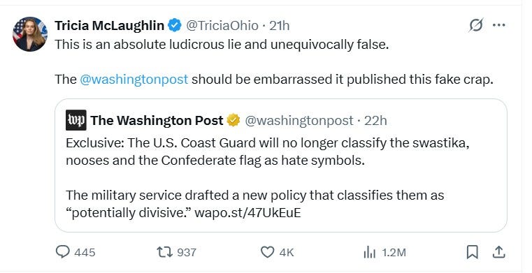 "This is an absolute and ludicrous life and unequivocally false. The @washingtonpost should be embarrassed it published this crap." "This is an absolute and ludicrous life and unequivocally false. The @washingtonpost should be embarrassed it published this crap."