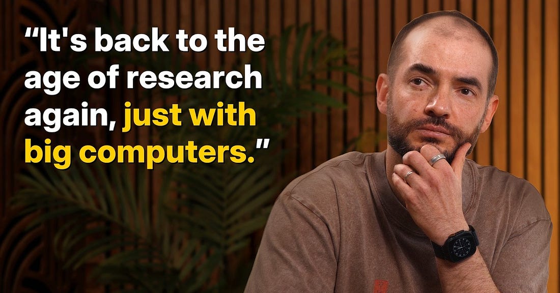 Ilya Sutskever during his 2025 interview discussing AGI, Safe Superintelligence, and the future of AI research.