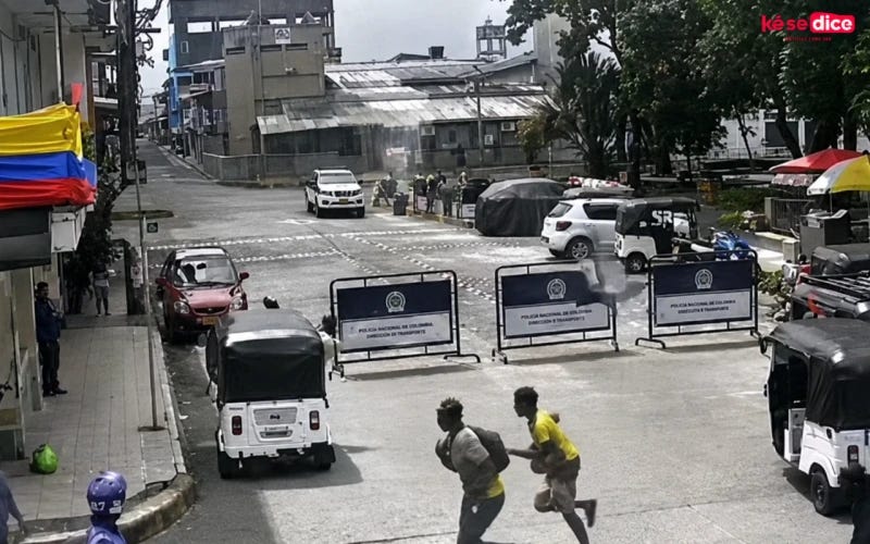 Drones cargados con explosivos atacaron estación de Policía en Chocó Drones cargados con explosivos atacaron estación de Policía en Chocó