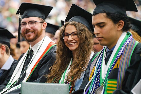 Students of the 2025 Commencement Class celebrate Spring Graduation.