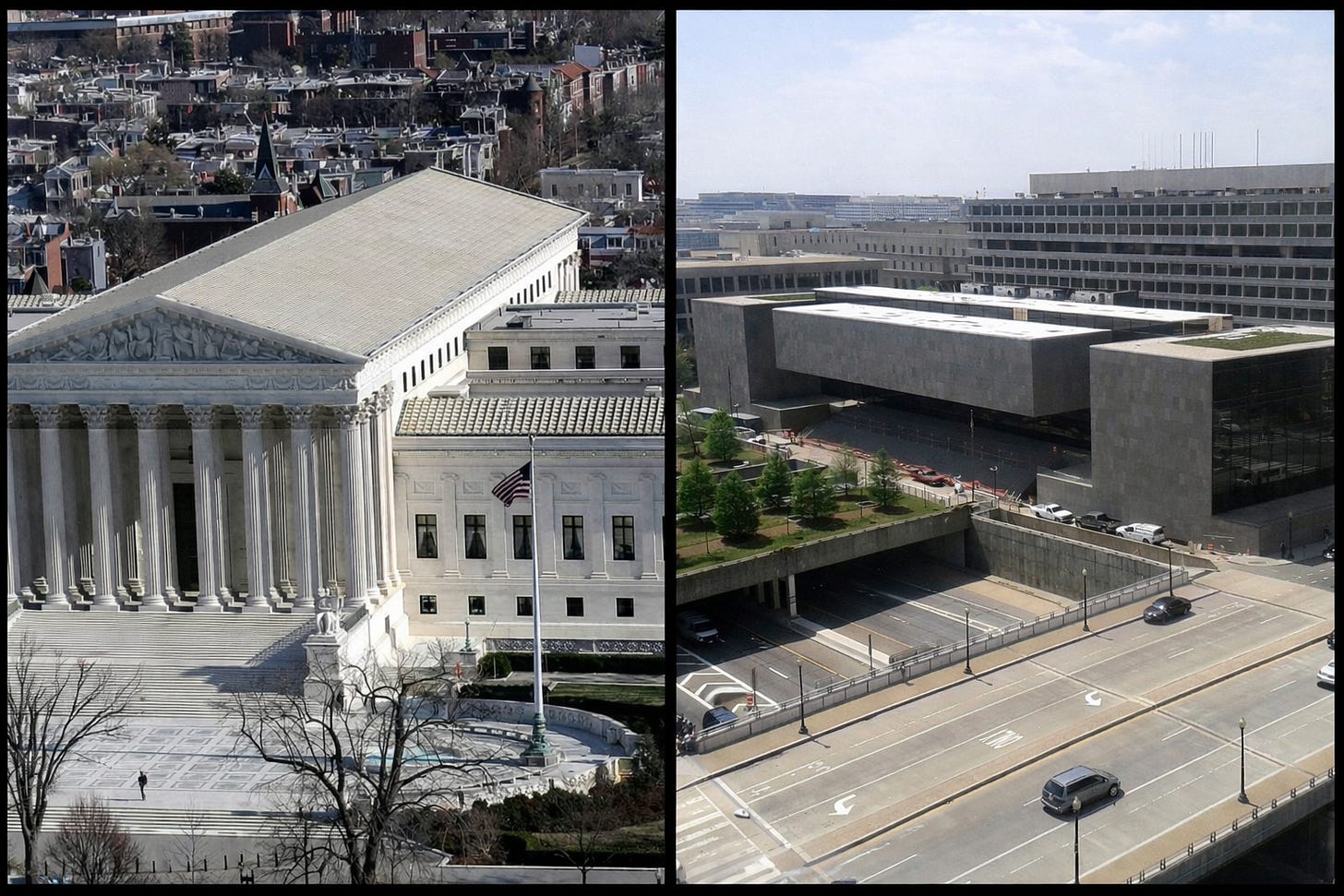U.S. Supreme Court Building (left) & U.S. Tax Court Building (right)