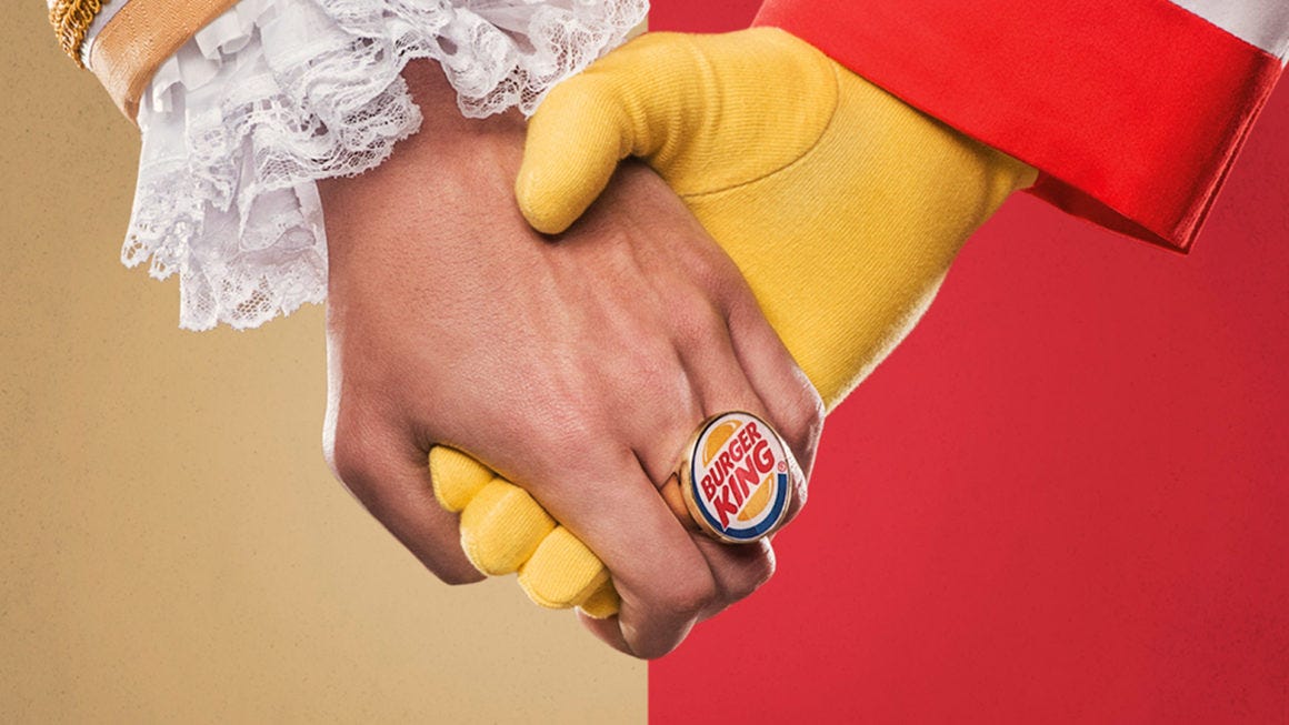 Burger King invite ses clients à aller chez McDonald&#39;s pour la bonne cause
