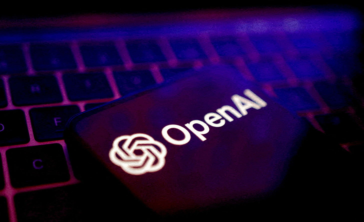 Illustration shows OpenAI logo Illustration shows OpenAI logo