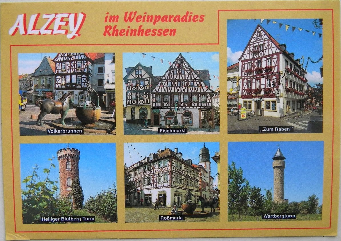 Postcards, Envelopes and Stamps: Alzey - Rheinland-Pfalz, Germany