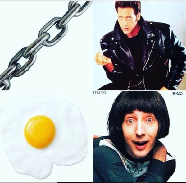chain punk is dice, egg punk is emo philips