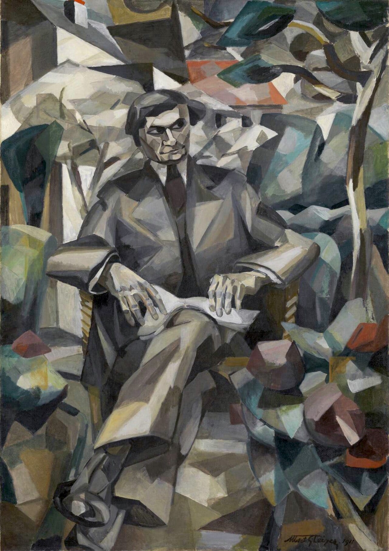 Portrait of Jacques Nayral by Albert Gleizes Portrait of Jacques Nayral by Albert Gleizes