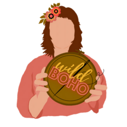 Needles Out with wildboho logo