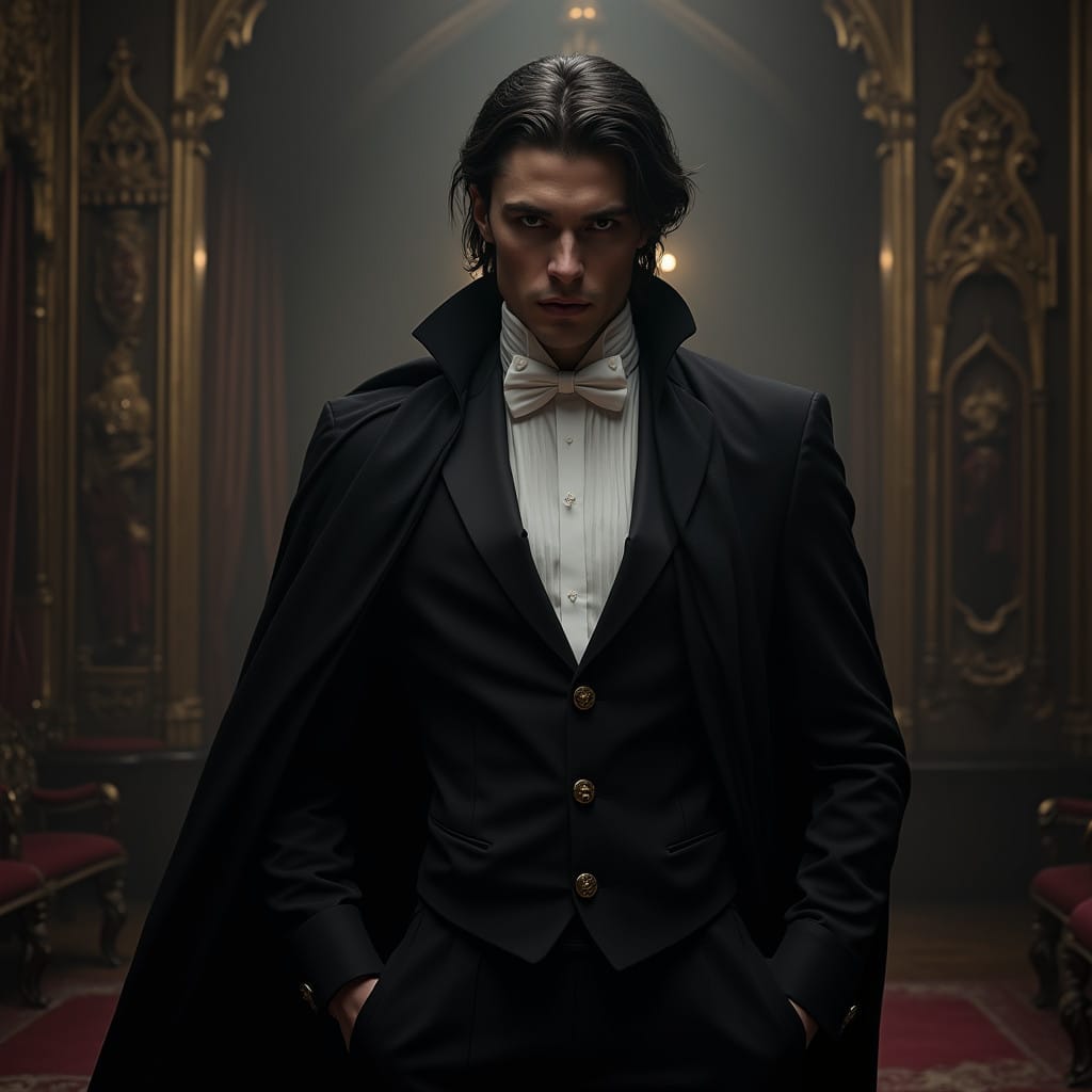 Razvan Bourean a tainted vampire in service to the Ghost Enclave