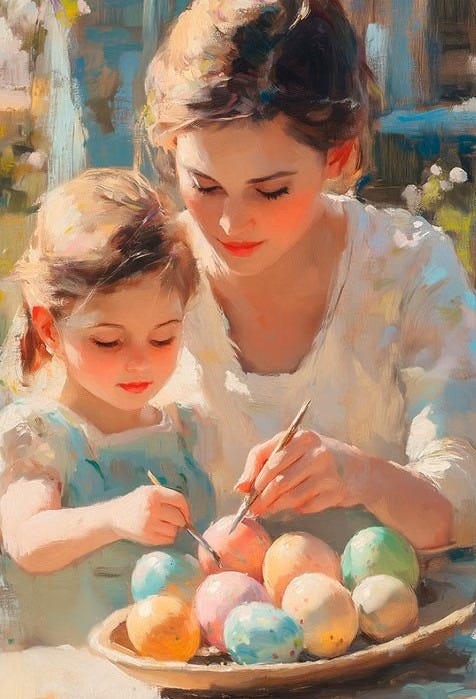 The Art if Easter Painting by Vladimir Volegov