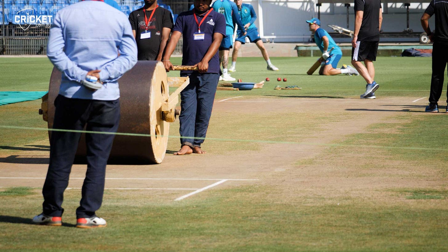 cricket.com.au on Twitter: "A couple of 📸 of the pitch at Holkar Cricket  Stadium, Indore two days out from the third #INDvAUS Test. Are you batting  or bowling first? https://t.co/QRd24TNH1L" / Twitter
