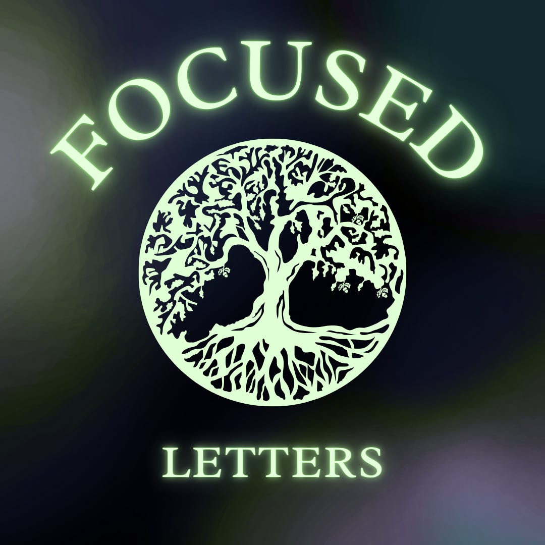 focused letters