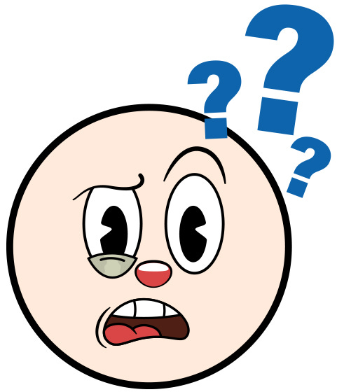 A cartoon character with an inquisitive expression represents the answer to the question, 'Which error type is more costly.' 