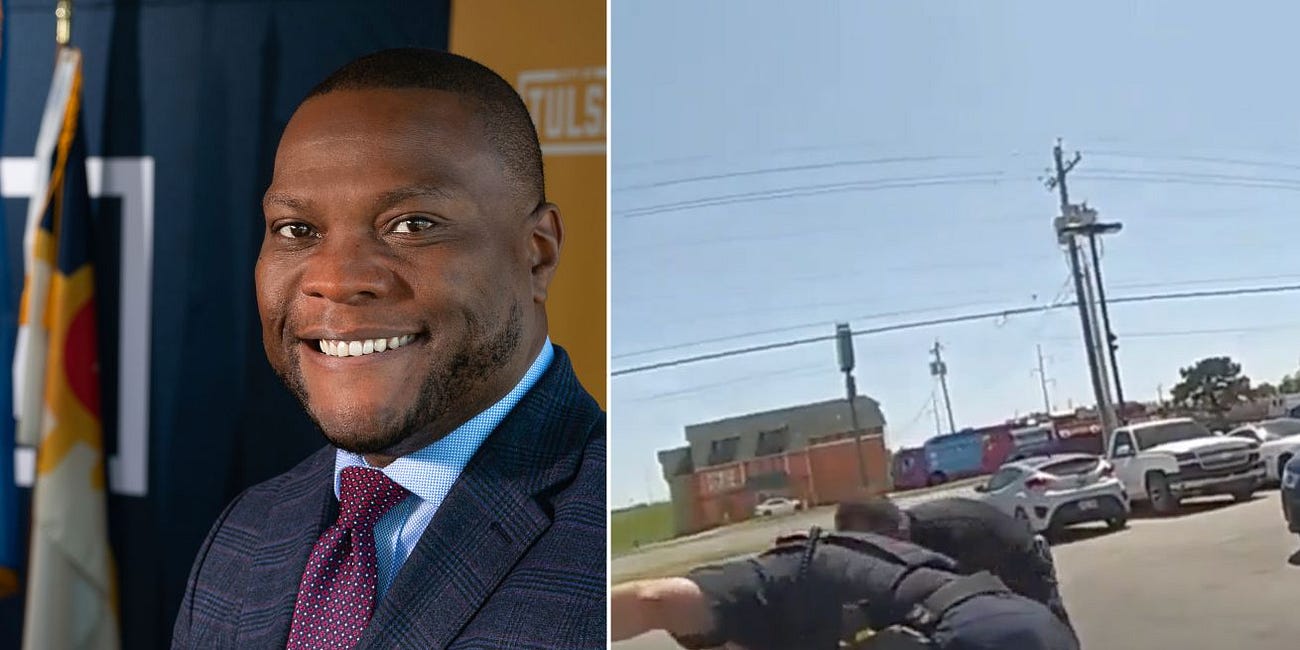 Tulsa Police ran over a man. I asked the mayor what he's going to do about it
