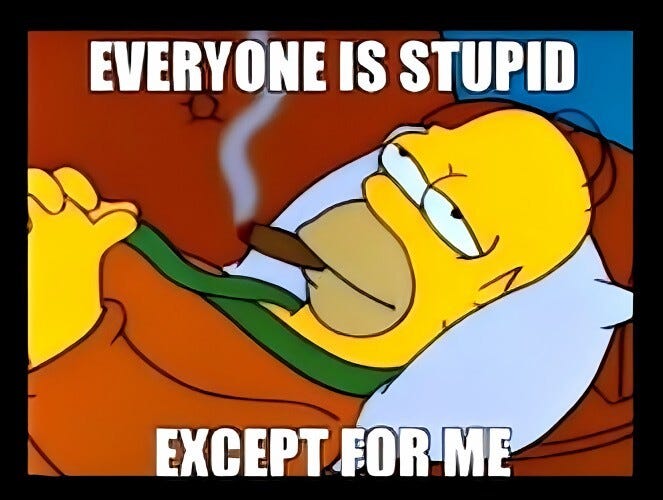 Everyone Is Stupid Except For Me Homer Simpson MAGNET | eBay