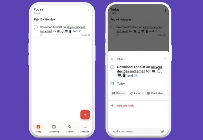 todoist main interface todoist main interface