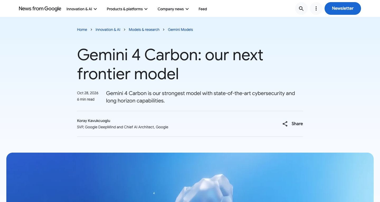 Gemini Carbon + Learning Without Tokens - 2026-10-29