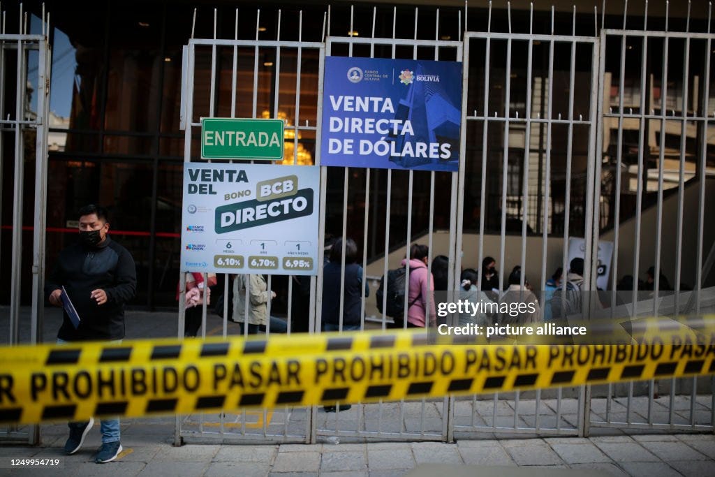 Waiting times for US dollars in Bolivia