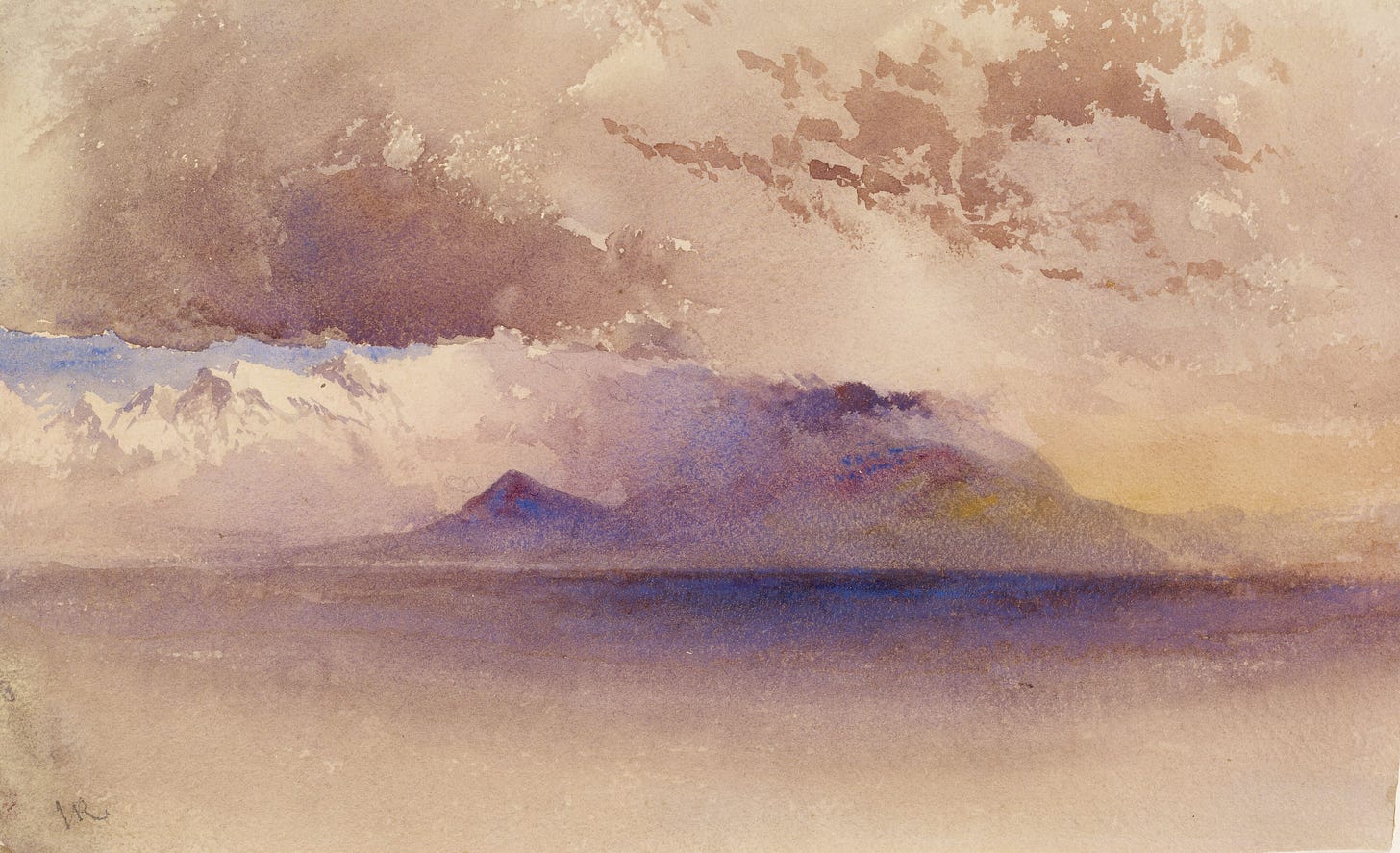 a painting of naples and vesuvius with smoke coming out