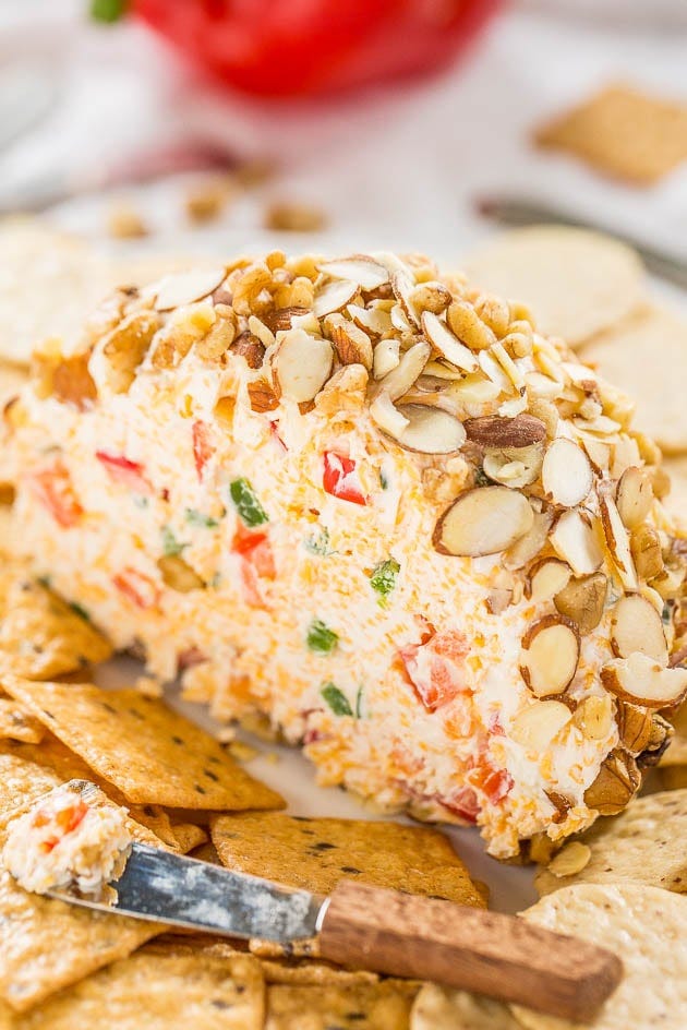Easy Jalapeño Cheese Ball — Just spicy enough that the more you have, the more you want!! A fast, easy, and foolproof hit!! Easy Jalapeño Cheese Ball — Just spicy enough that the more you have, the more you want!! A fast, easy, and foolproof hit!!
