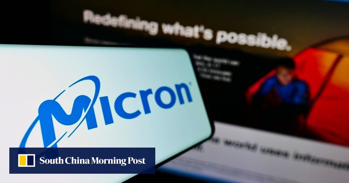 US memory chip maker Micron soars after AI growth boosts revenue forecast |  South China Morning Post