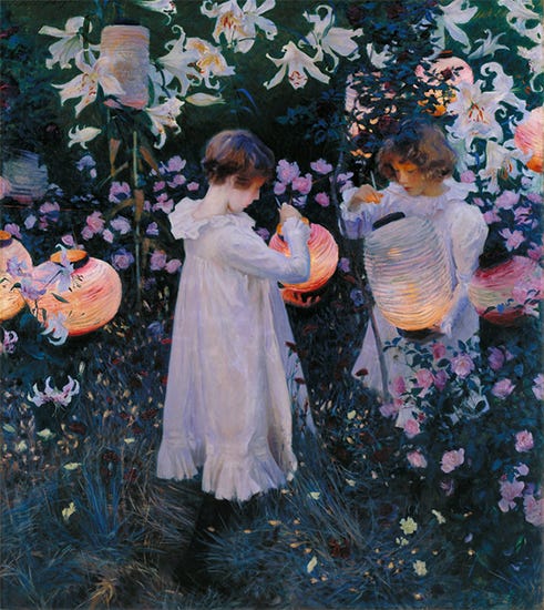 Carnation, Lily, Lily, Rose by John Singer Sargent Carnation, Lily, Lily, Rose by John Singer Sargent