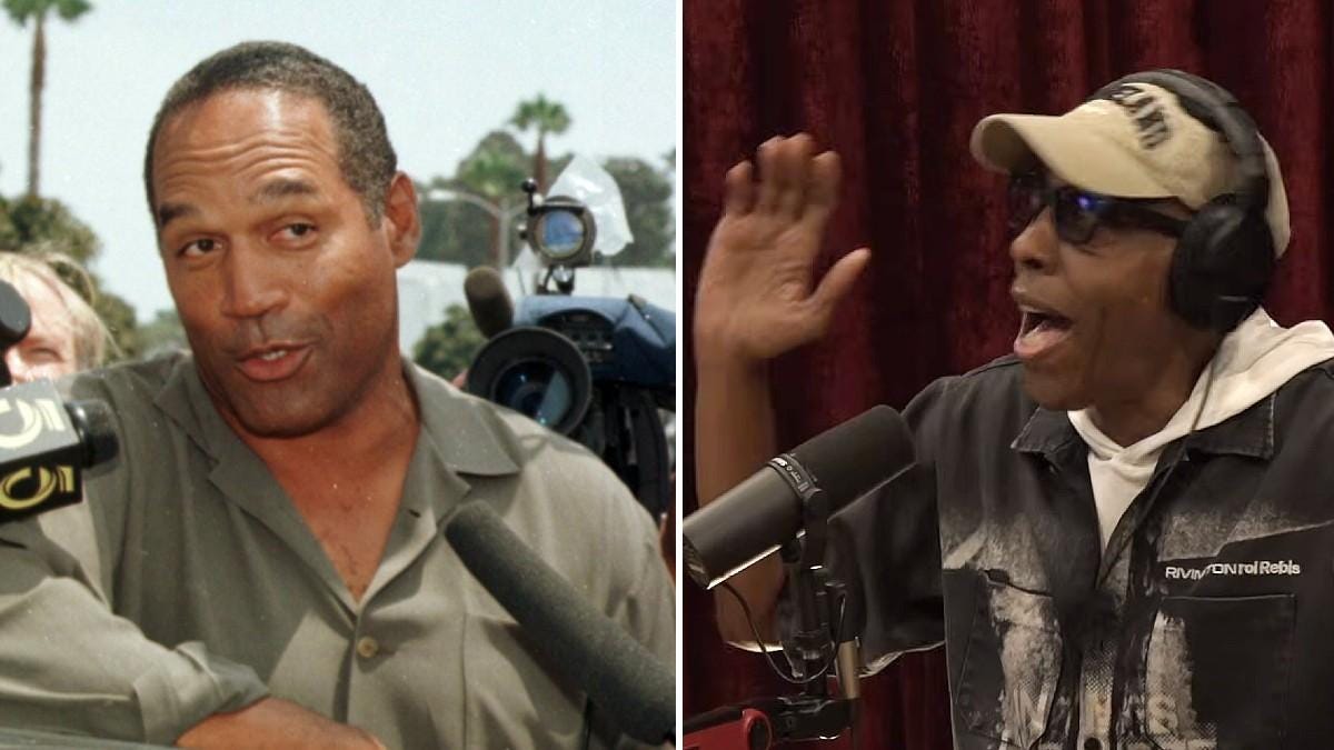 split of O.J. Simpson, Arsenio Hall. split of O.J. Simpson, Arsenio Hall.
