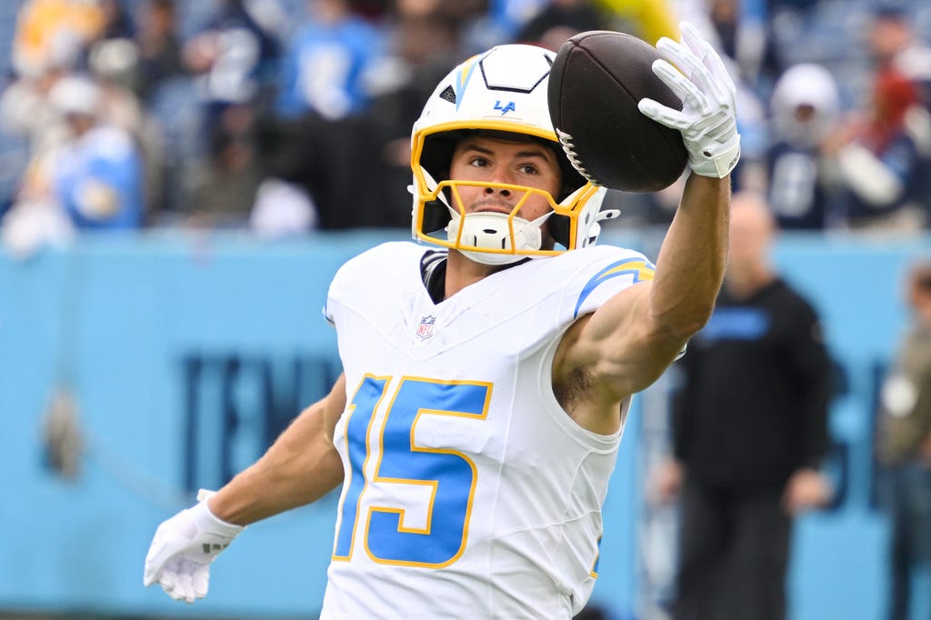 Ladd McConkey Stats, Pick for Sunday Night Football vs. Steelers