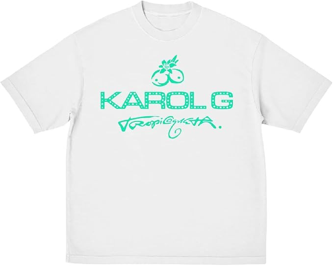 Karol G Unisex Adult Karol G Official Tropicoqueta Merch Coconut T-Shirt