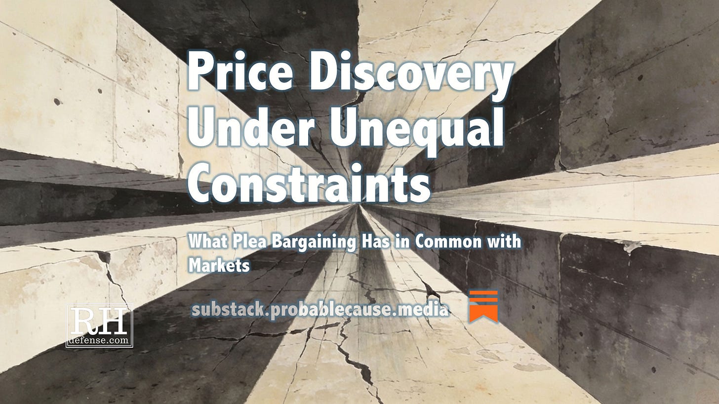 Abstract image of large concrete planes converging toward a central point, marked by cracks and stress fractures that intensify as the surfaces compress inward.