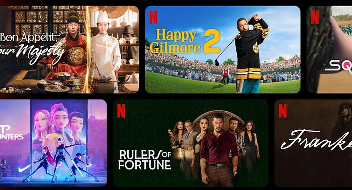 Netflix featured movies and shows