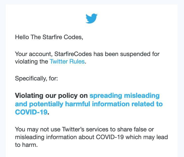 FYI: Twitter banned The Starfire Codes for discussing the presentation Dr. Noack made before his death