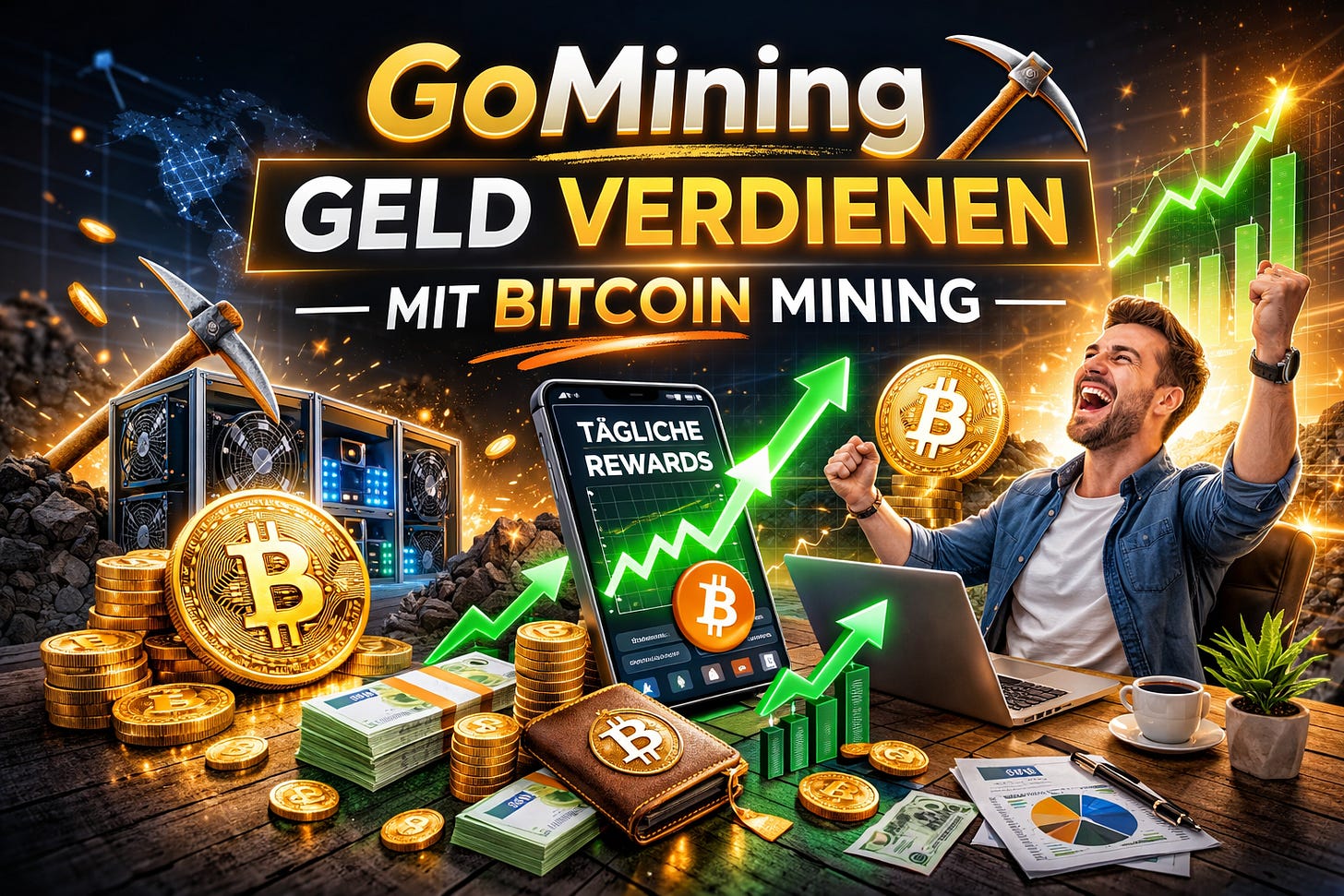 Geld verdienen mit GoMining Geld verdienen mit GoMining
