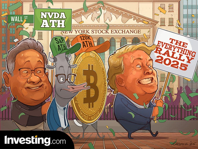 S&P 500 Hits New High as Nvidia Rallies, Bitcoin Breaks Record Above $120,000!