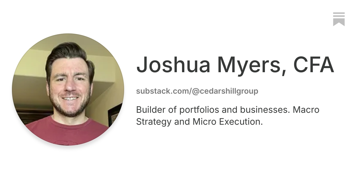 Joshua Myers, CFA | Substack