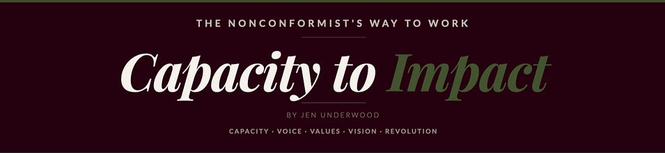 Capacity to Impact: The Nonconformist's Way to Work