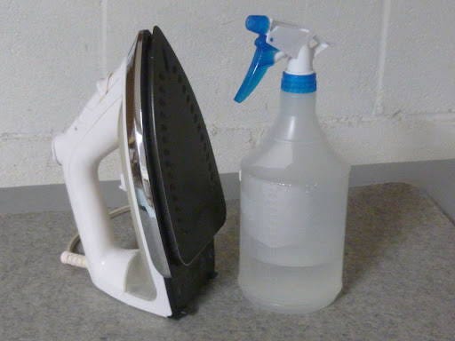 spray starch to set your seams