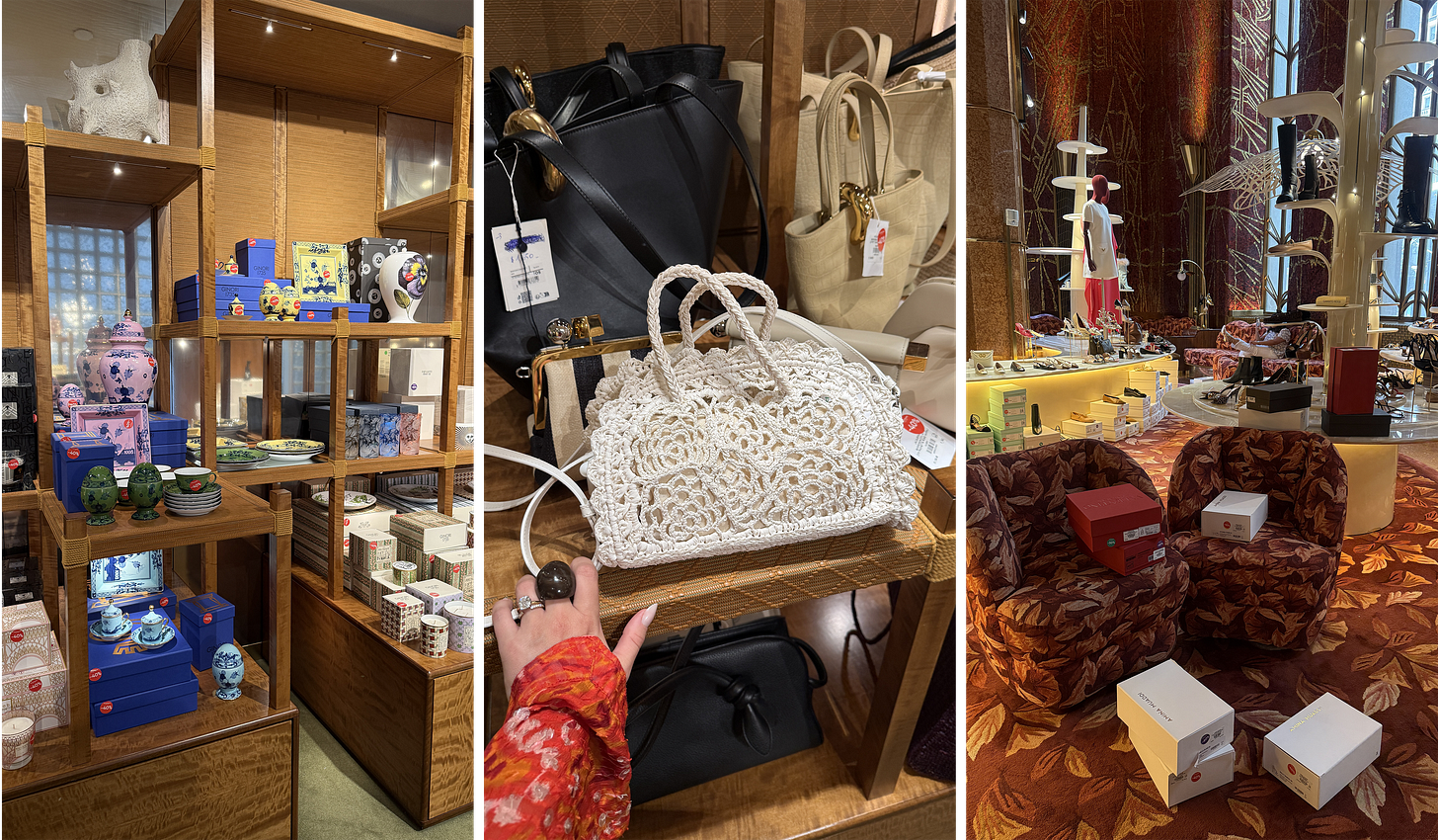 photos from inside Printemps sale