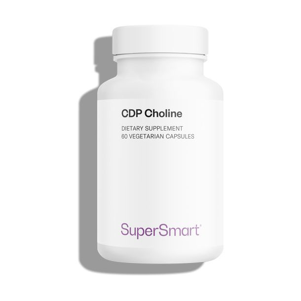 CDP Choline 1000 mg Per Day | Made in USA | GMO & Gluten Free | Nootropic Supplement - Memory Boost Supplement | 60 Vegetarian Capsules - SuperSmart