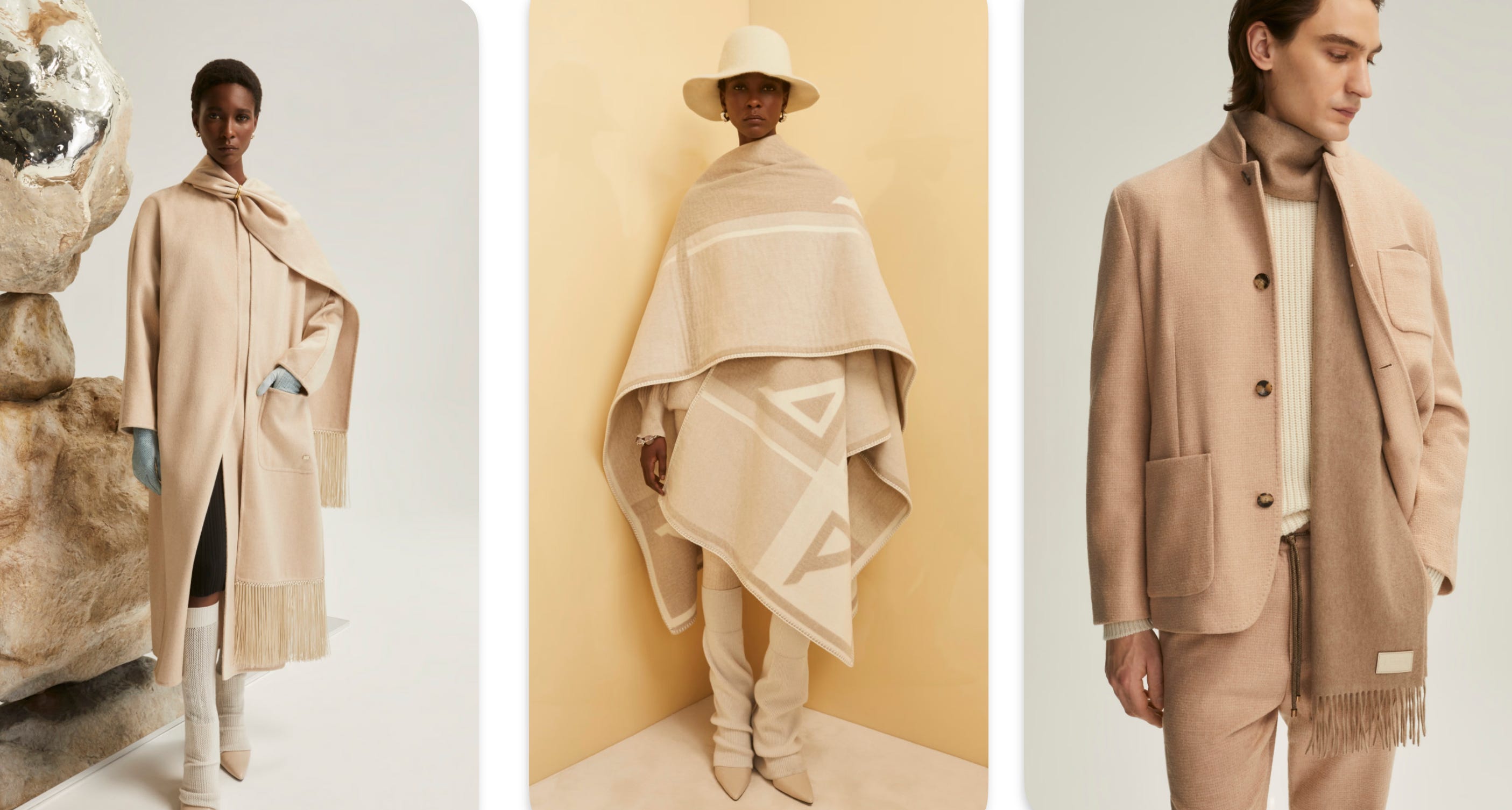 80-90s BESPOKE　AGNONA Pure Cashmere Coat Agnona : Zegna-Owned Cashmere and Yarn Brand - Unique