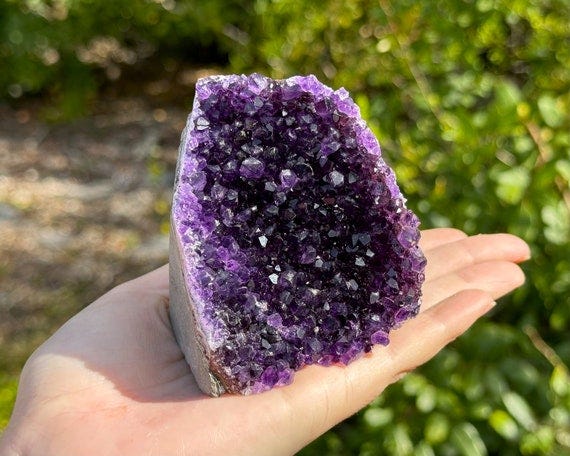 LARGE Amethyst Cut Base Clusters, 8 - 11 Oz Crystal Geodes (uruguayan  Amethyst Free Standing Specimens) - Etsy