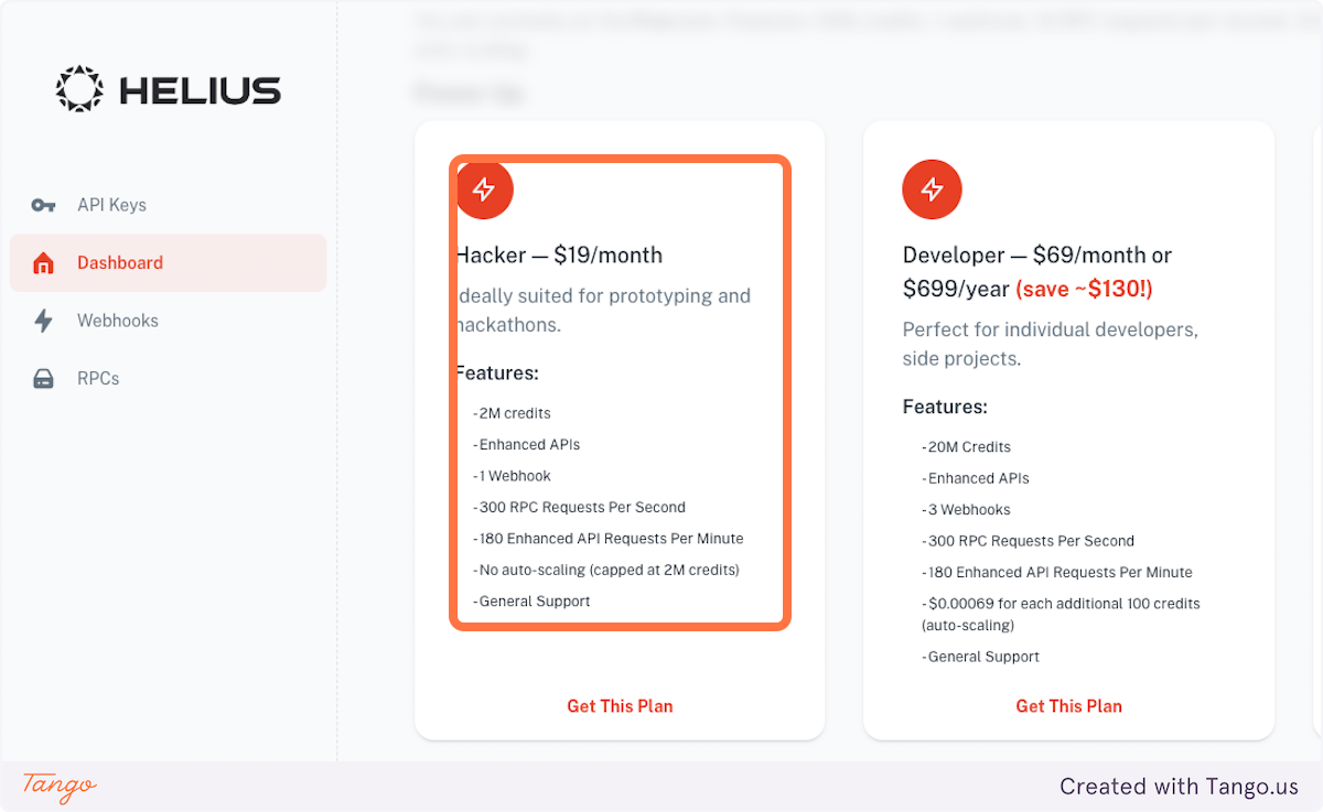 But you could paid in USDC for a better setup : Hacker — $19/month
