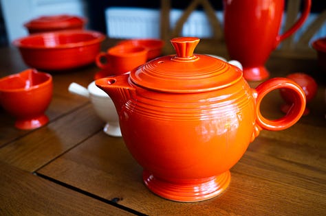 Vintage red Fiestaware gallery