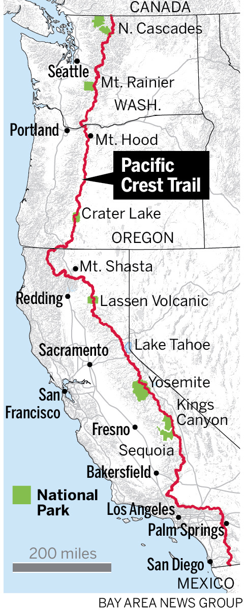 Santa Cruz Mountains resident conquers legendary Pacific Crest Trail in  solo hike