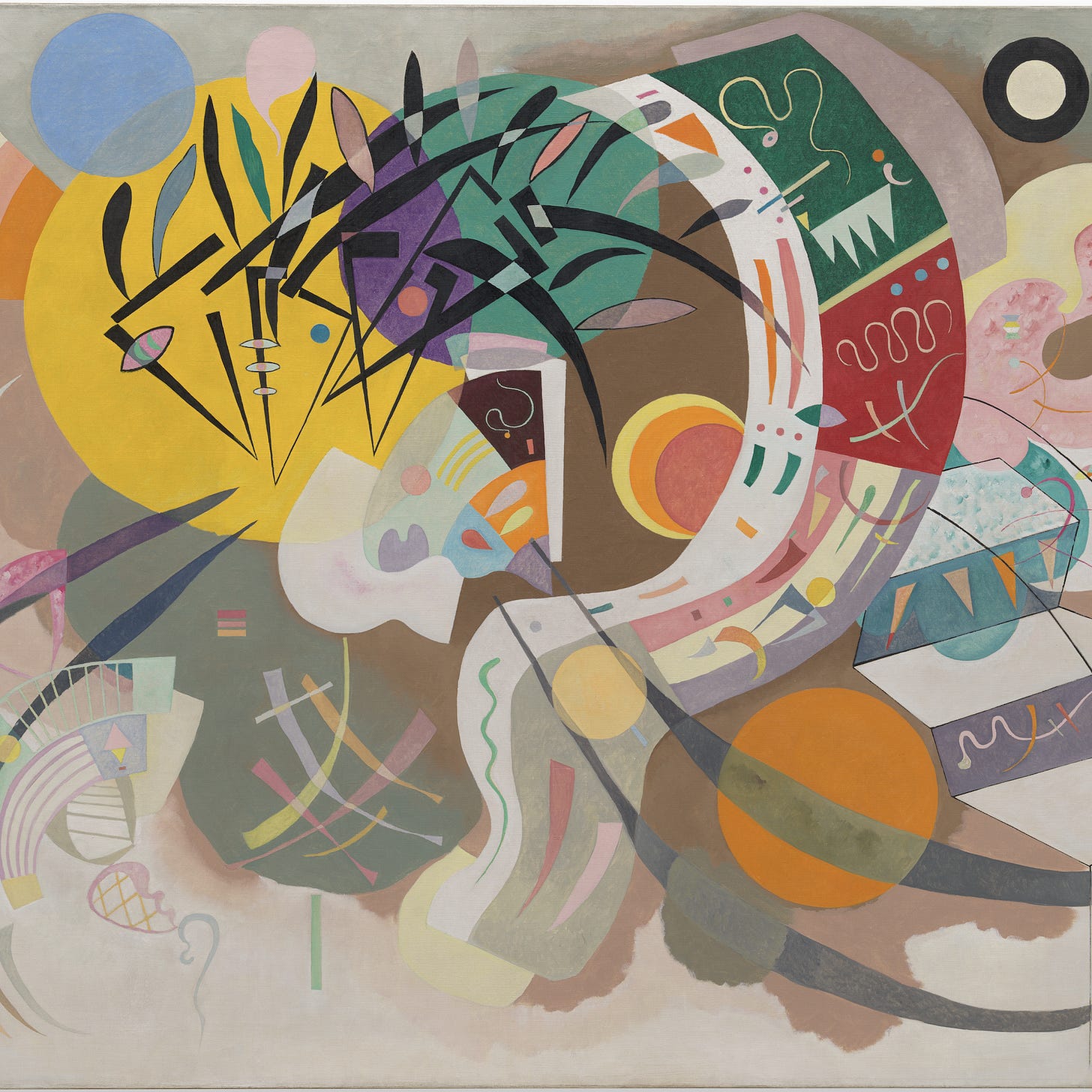 Curva Dominante abril 1936 Solomon R. Guggenheim Museum Nueva York Vasily Kandinsky Vegap Bilbao 2020