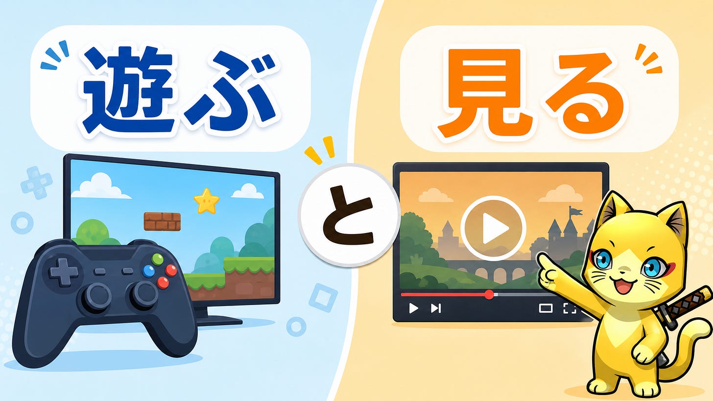 ゲームには「プレイする楽しみ」と「見る楽しみ」がある ゲームには「プレイする楽しみ」と「見る楽しみ」がある