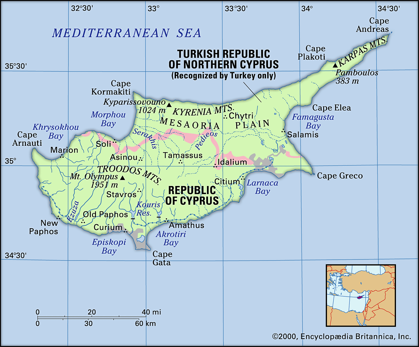 Cyprus | History, Flag, Map, & Facts | Britannica