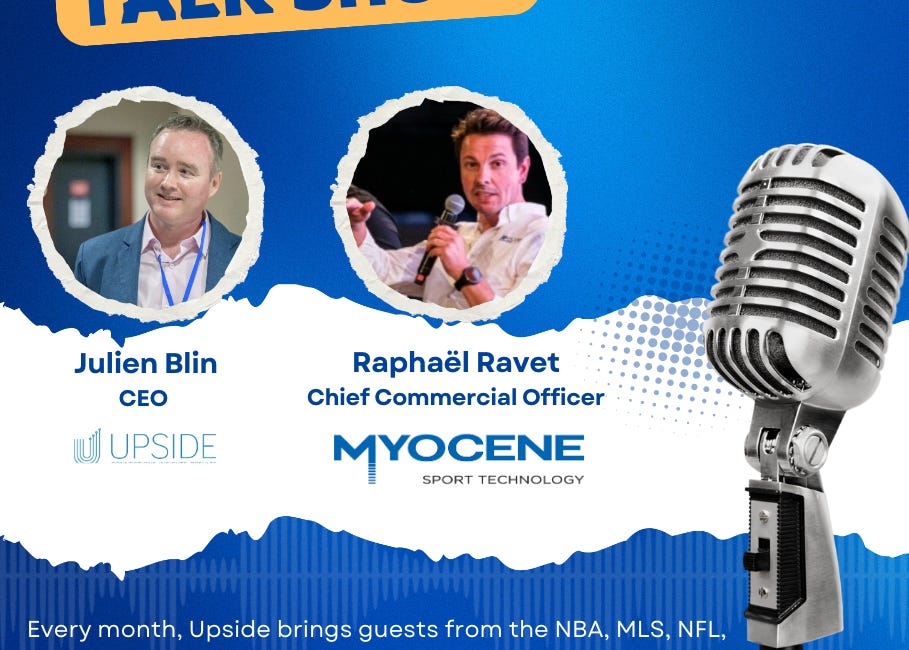ποΈ Upside Video Chat with RaphaΓ«l Ravet, Chief Commercial Officer of Myocene, a Leading Belgian Based Sports Tech Company.