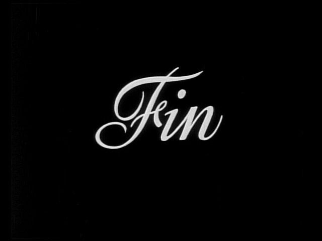 "Fin" - that's French for "end"