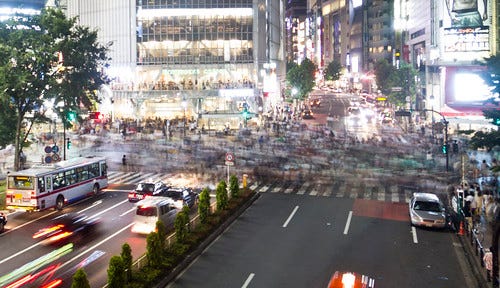 Blurred, Shibuya, Tokyo Blurred, Shibuya, Tokyo